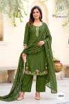 Saugaat Vol 1 By Passion Tree Mal Chanderi Kurti With Bottom Dupatta 
